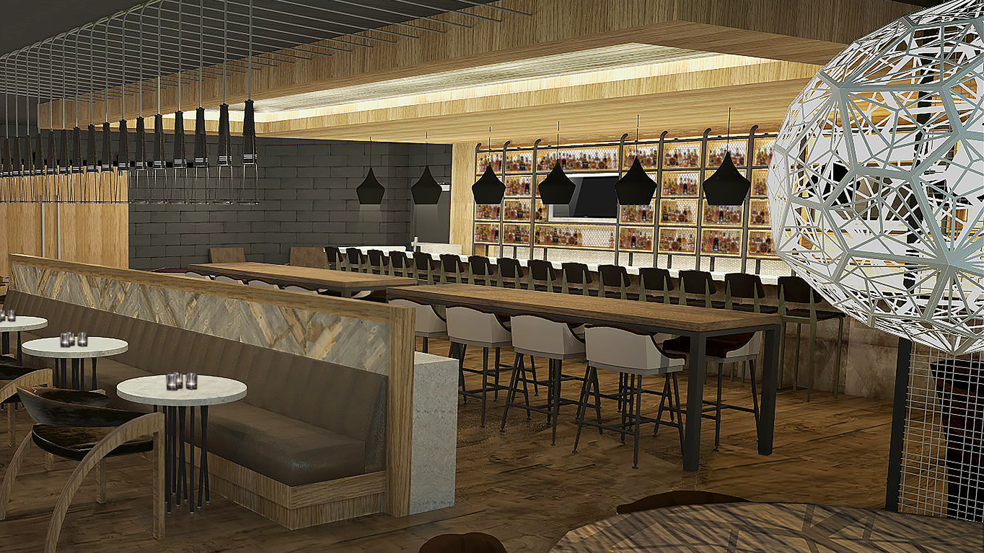 Bourbon Bar Sims Patrick Studio